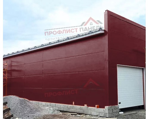 Сэндвич-панели без замков из пенополиизоцианурата, ширина 1200 мм, толщина 60 мм, 0.5/0.5, RAL3005