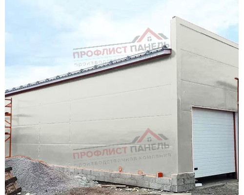 Сэндвич-панели без замков из пенополиизоцианурата, ширина 1000 мм, толщина 60 мм, 0.5/0.5, RAL9002