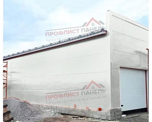 Сэндвич-панели без замков из пенополиизоцианурата, ширина 1200 мм, толщина 80 мм, 0.5/0.5, RAL9003