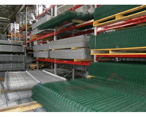 Сетка сварная 3D ППК RAL 6005, 2,03x2,5 м, ячейка 50x200x3 мм, 3Р