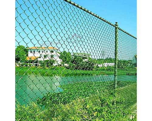 Сетка рабица цинк с ППК RAL, 1,5x10 м, ячейка 55x55x2,5