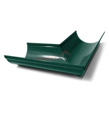 Угол желоба внутренний D150-0.6 Пластизол двухсторонний RAL6005