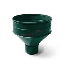 Воронка водосборная D100/300-0.5 Пластизол двухсторонний RAL6005
