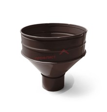 Воронка водосборная D100/300-0.5 Пластизол двухсторонний RAL8017