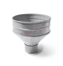 Воронка водосборная D350х150-0.5 Оцинкованный Без цвета