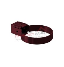 Хомут трубы Kliker ПВХ Premium бордо инд.упак. RAL 3005