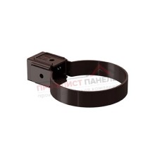 Хомут трубы Kliker ПВХ Premium шоколадный инд.упак. RAL 8017