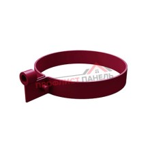 Хомут трубы ПВХ бордо RAL 3005