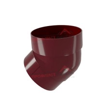 Колено трубы 45 град. ПВХ бордо RAL 3005