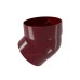 Колено трубы 45 град. ПВХ бордо RAL 3005