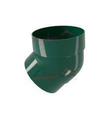 Колено трубы 45 град. ПВХ зелёный RAL 6005
