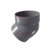 Колено трубы 45 град. ПВХ графит RAL 7024