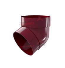Колено трубы 67 град. ПВХ бордо RAL 3005