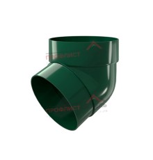 Колено трубы 67 град. ПВХ зелёный RAL 6005