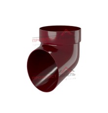 Колено сливное ПВХ бордо RAL 3005