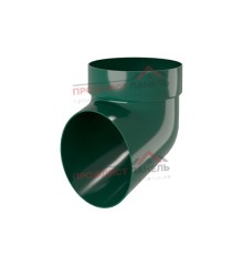 Колено сливное ПВХ зелёный RAL 6005