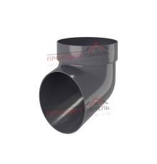 Колено сливное ПВХ графит RAL 7024