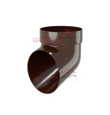 Колено сливное ПВХ коричневое RR 32