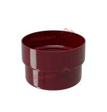 Муфта трубы соединительная ПВХ бордо RAL 3005