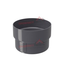 Муфта трубы соединительная ПВХ графит RAL 7024
