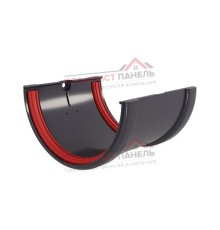 Соединитель желобов ПВХ графит RAL 7024