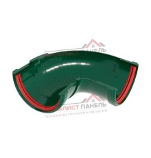Угол желоба составной 90-150 град. ПВХ зелёный RAL 6005