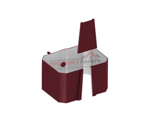 Держатель трубы 76х102-0,5 (на кирпич) Полиэстер RAL3005 Держатель трубы 76х102-0,5 (на кирпич) Полиэстер RAL3005