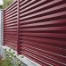 Декоративная накладка на столб жалюзи Milan,Tokyo 0,5 Satin с пленкой RAL 3005 красное вино