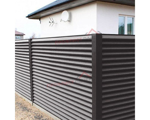 Декоративная накладка на столб угловая жалюзи Milan,Tokyo 0,5 GreenСoat Pural RR 32 темно-коричневый (RAL 8019 серо-коричневый)