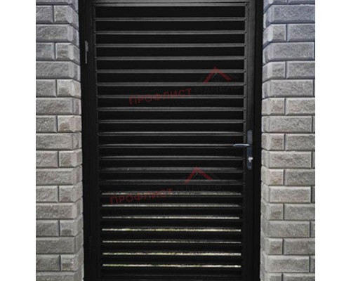 Калитка Жалюзи 2,0х1 RAL 9005 без заполнения
