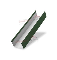 Крышка 45х20 жалюзи Texas 0,5 GreenCoat Pural BT, matt RR 11 темно-зеленый (RAL 6020 хромовая зелень)