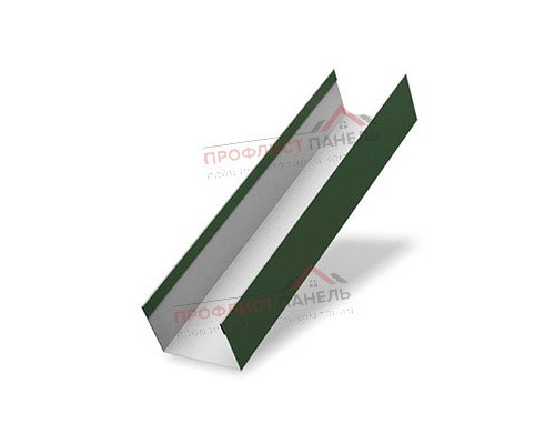 Крышка 45х20 жалюзи Texas 0,5 GreenCoat Pural BT, matt RR 11 темно-зеленый (RAL 6020 хромовая зелень)