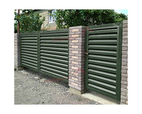 Нащельник (для калиток и ворот) 25х35 жалюзи Milan, Tokyo, Palermo 0,5 GreenCoat Pural BT, matt RR 11 темно-зеленый (L1,68)