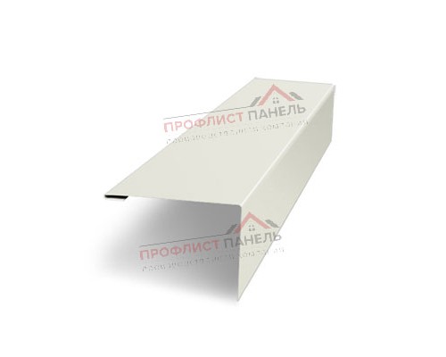 Нащельник (для калиток и ворот) 25х35 жалюзи Milan, Tokyo, Palermo 0,5 Satin с пленкой RAL 9003 сигнальный белый (L1,68)
