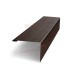 Нащельник (для калиток и ворот) 25х35 жалюзи Milan, Tokyo, Palermo 0,45 Print Elite Coffee wood (L1,68)