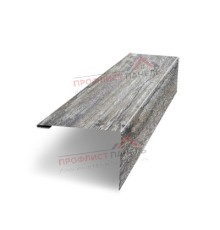 Нащельник (для калиток и ворот) 25х35 жалюзи Milan, Tokyo, Palermo 0,45 Print Elite Nordic wood (L1,68)
