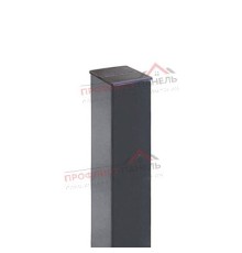 Столб 62х55х1,4х2500 RAL 7024