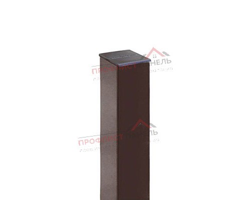 Столб 62х55х1,4х3000 RAL 8017