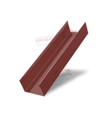 Стойка жалюзи Milan,Tokyo 0,5 Velur RAL 3009 оксидно-красный