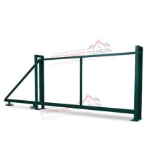 Ворота откатные Жалюзи 2,0х3,5 RAL 6005 без заполнения