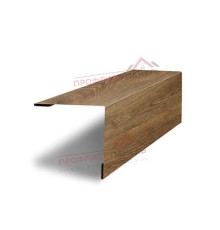 Планка завершающая 50х50 жалюзи Milan 0.45 Print-double Elite Antique Wood