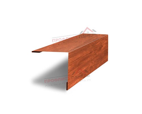 Планка завершающая 50х50 жалюзи Milan 0.45 Print Premium Cherry Wood