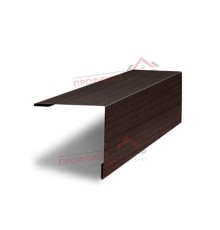 Планка завершающая 50х50 жалюзи Milan 0.45 Print Elite Coffee Wood