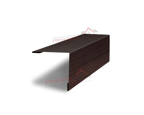 Планка завершающая 50х50 жалюзи Milan 0.45 Print Elite Coffee Wood Планка завершающая 50х50 жалюзи Milan 0.45 Print Elite Coffee Wood