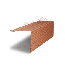 Планка завершающая 50х50 жалюзи Milan 0.45 Print Elite Honey Wood