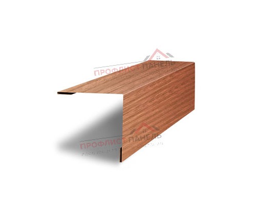 Планка завершающая 50х50 жалюзи Milan 0.45 Print Elite Honey Wood Планка завершающая 50х50 жалюзи Milan 0.45 Print Elite Honey Wood