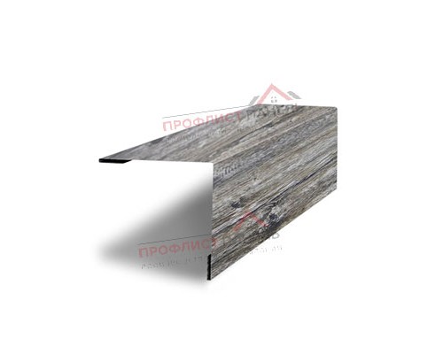 Планка завершающая 50х50 жалюзи Milan 0.45 Print Elite Nordic Wood