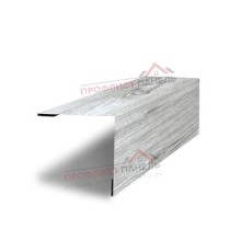 Планка завершающая 50х50 жалюзи Milan 0.45 Print Elite Snow Wood
