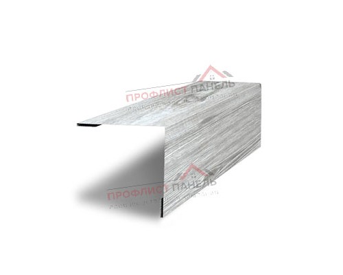 Планка завершающая 50х50 жалюзи Milan 0.45 Print Elite Snow Wood