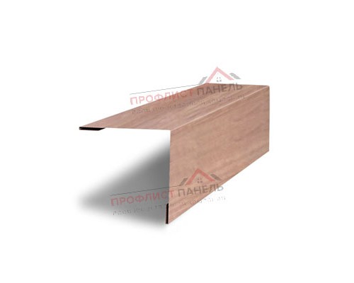 Планка завершающая 50х50 жалюзи Milan 0.45 Print Elite White Wood